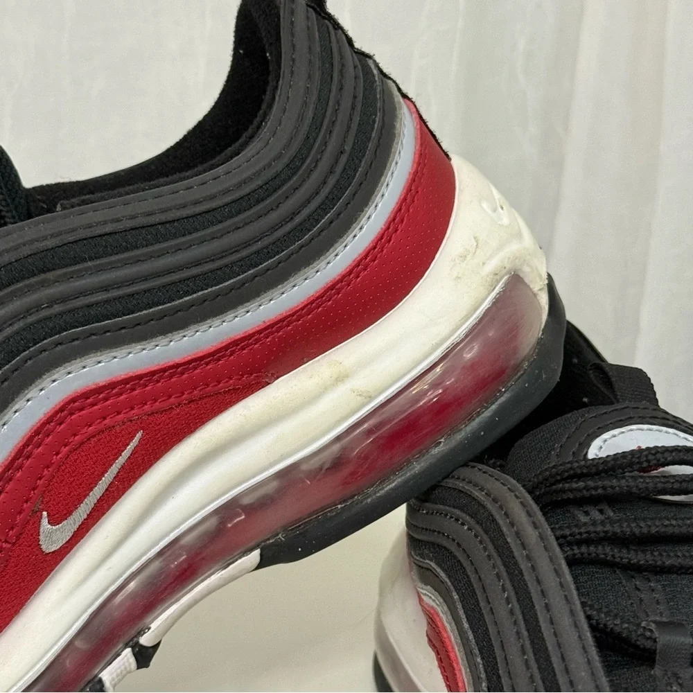 NIKE Air Max 97 SE GS 'Black Varsity Red' - Picture 13 of 13